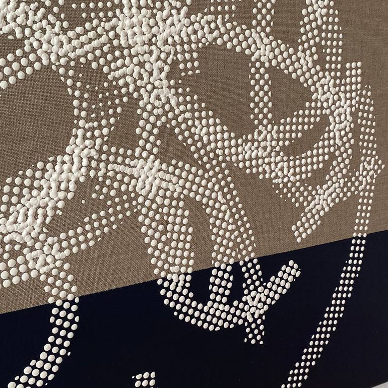 Original Black & White Abstract Painting by Juergen Katzenberger