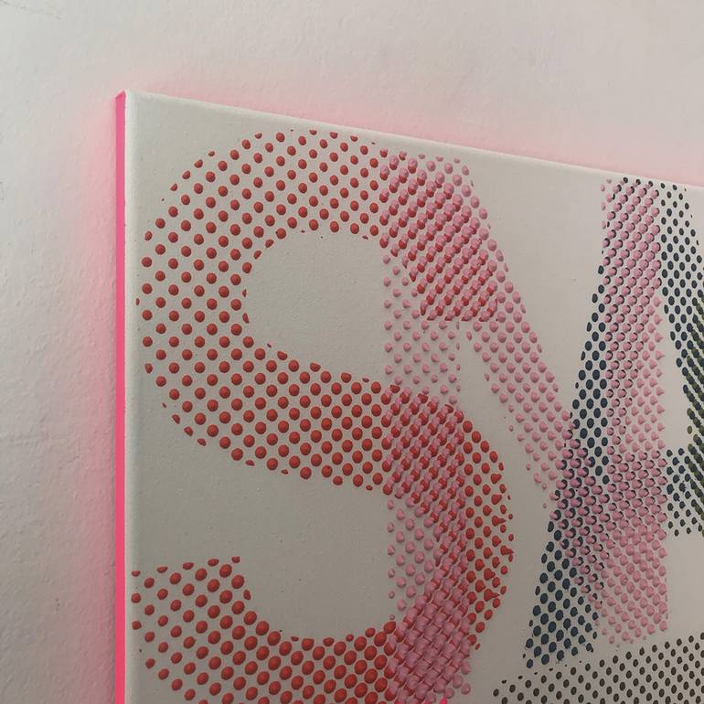 Original Pop Art Typography Painting by Juergen Katzenberger