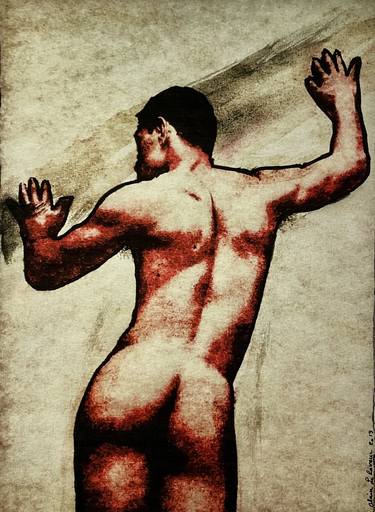 Print of Realism Body Drawings by alain LEREVEUR
