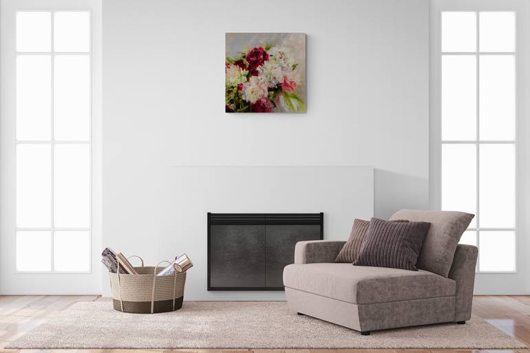Original Impressionism Floral Painting by I Savenko