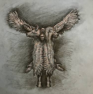 Cherub - Ezekiel's Vision (drawing) thumb