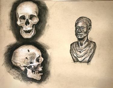 Original Figurative People Drawings by Sam Reichman