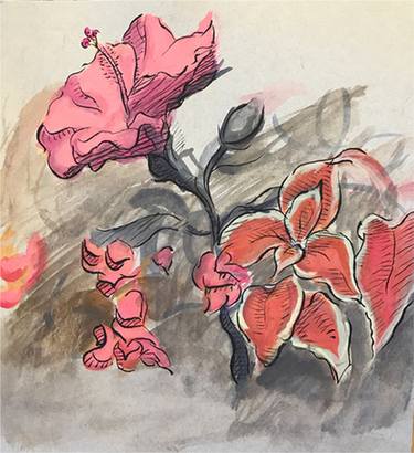 Original Botanic Paintings by Sam Reichman