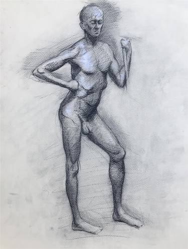 Original Figurative Body Drawings by Sam Reichman