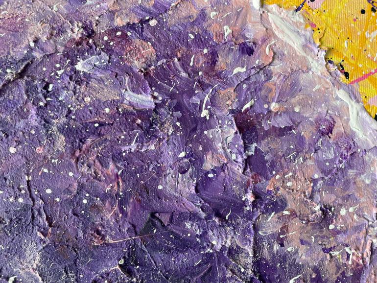 Original Abstract Expressionism Fantasy Painting by Maria Gubicekova