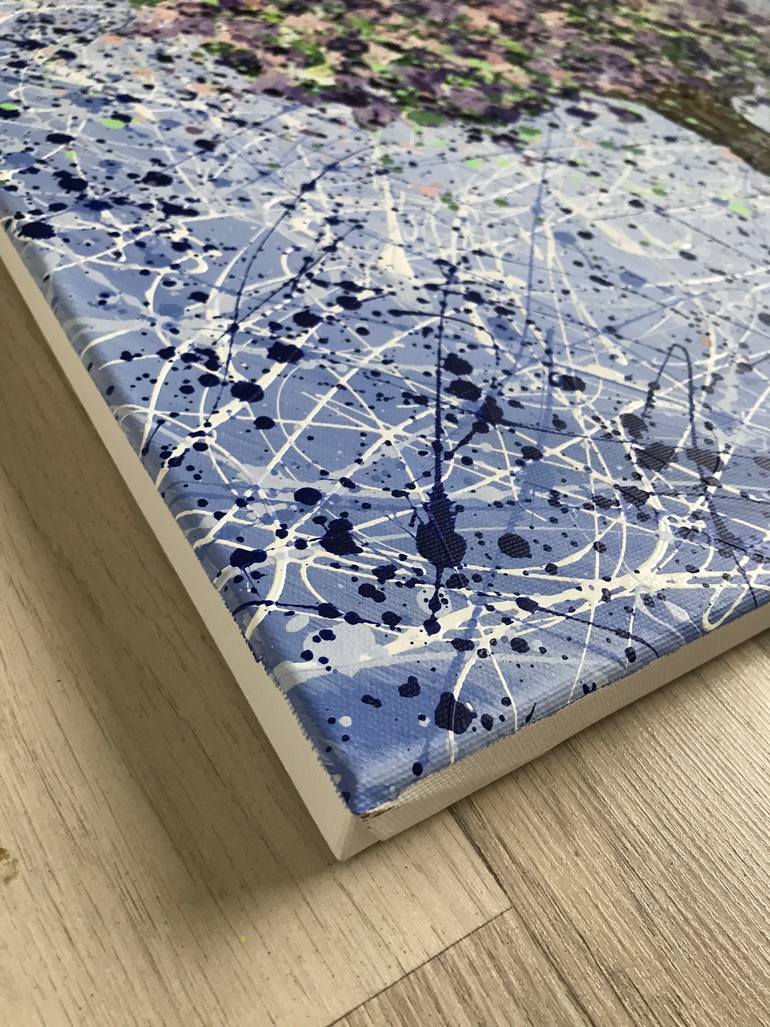 Original Abstract Expressionism Abstract Painting by Maria Gubicekova