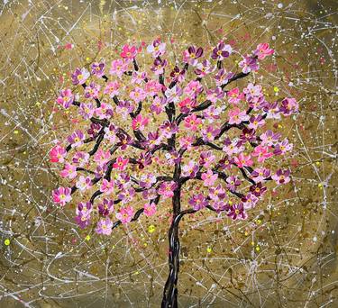 Original Abstract Animal Painting by Maria Gubicekova