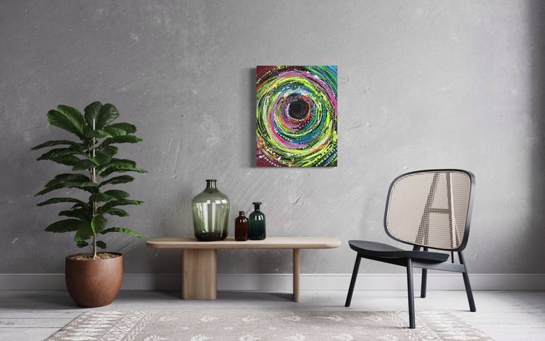Original Abstract Expressionism Abstract Painting by Maria Gubicekova