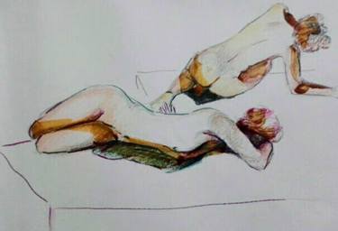 Print of Figurative Nude Drawings by Soraya Prieto