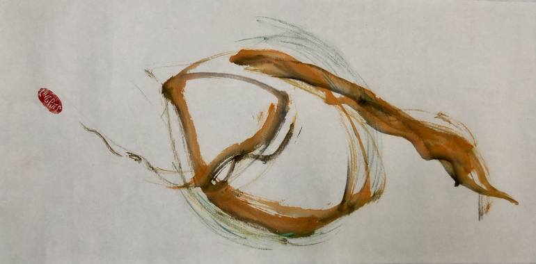 Original Fine Art Abstract Drawing by Ling Pitts