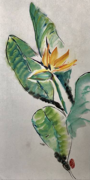 Original Floral Drawings by Ling Pitts