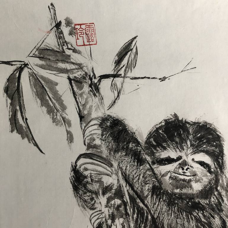 Original Animal Drawing by Ling Pitts