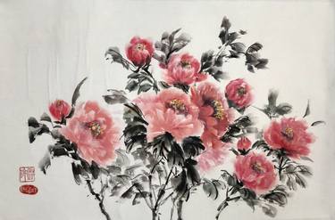 Original Fine Art Floral Paintings by Ling Pitts