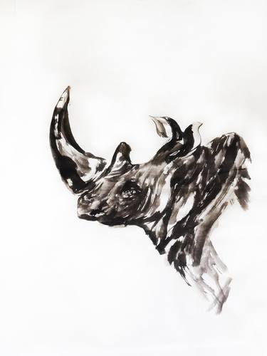 Original Abstract Animal Drawings by Ling Pitts