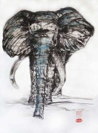 Original Modern Animal Drawings by Ling Pitts