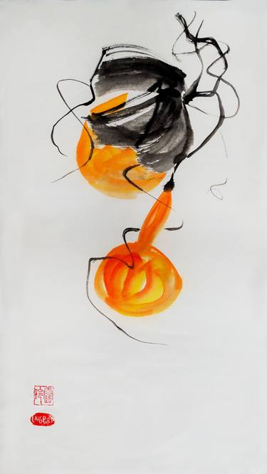 Original Abstract Food Drawings by Ling Pitts