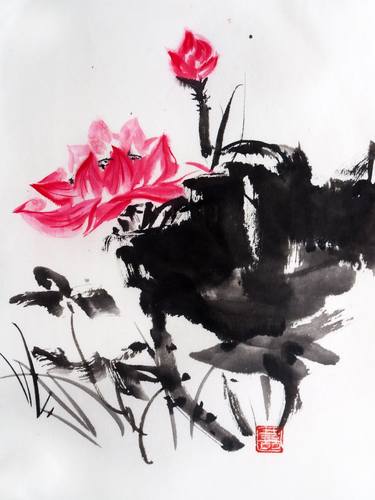 Print of Floral Drawings by Ling Pitts