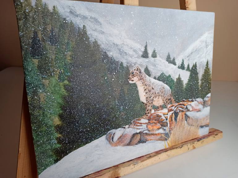 Original Documentary Animal Painting by Feruza Turlybek