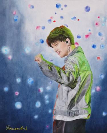 Radience. Dimash Kudaibergen painting portrait dears DQ art thumb