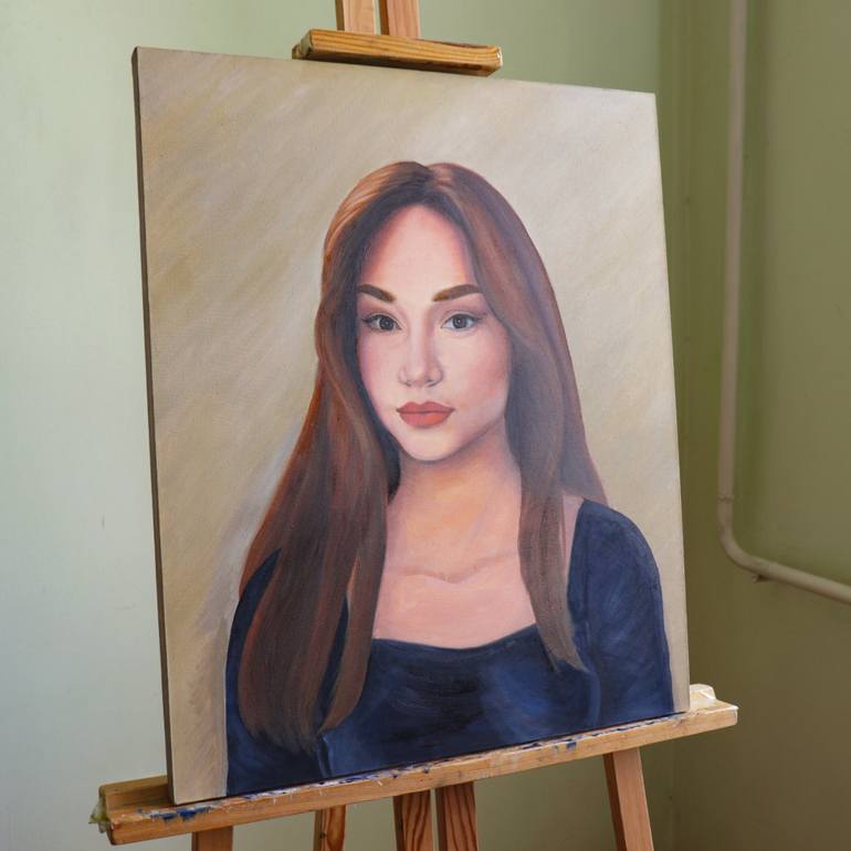 Original Figurative Women Painting by Feruza Turlybek
