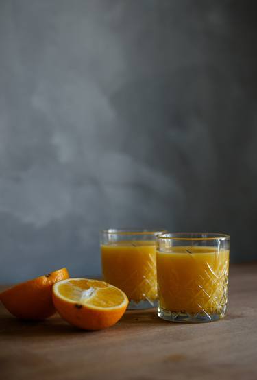 Still life with orange and orange juice - Limited Edition of 10 thumb