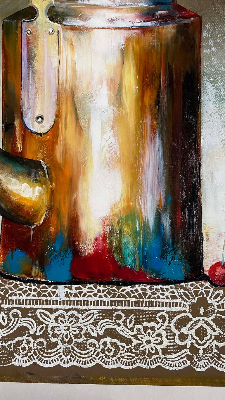 Original Realism Still Life Painting by Avtandil Nikabadze