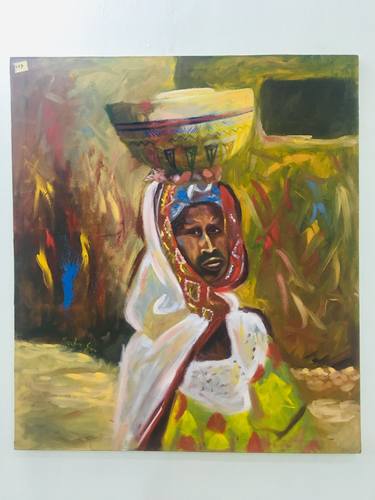 Print of Portraiture People Paintings by Muzaffar Shehu