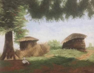 Original Realism Landscape Painting by Muzaffar Shehu