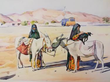 Ослики в Египетской пустыне thumb