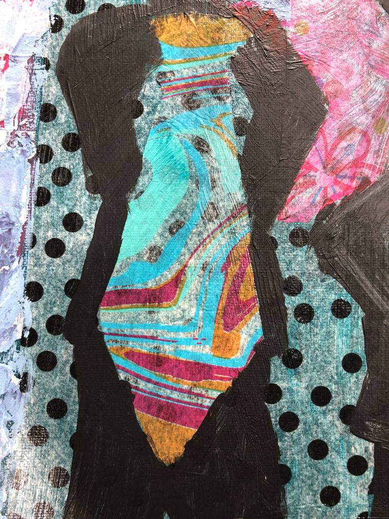 Original Abstract Fashion Painting by Granny C Abstracts