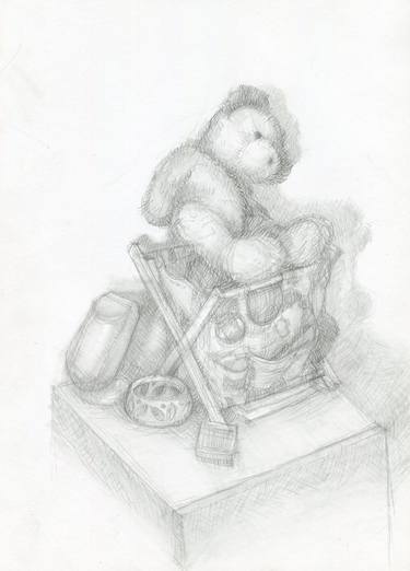 realistic teddy bear drawing