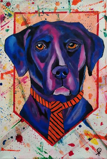 Print of Expressionism Dogs Paintings by Marica Winter