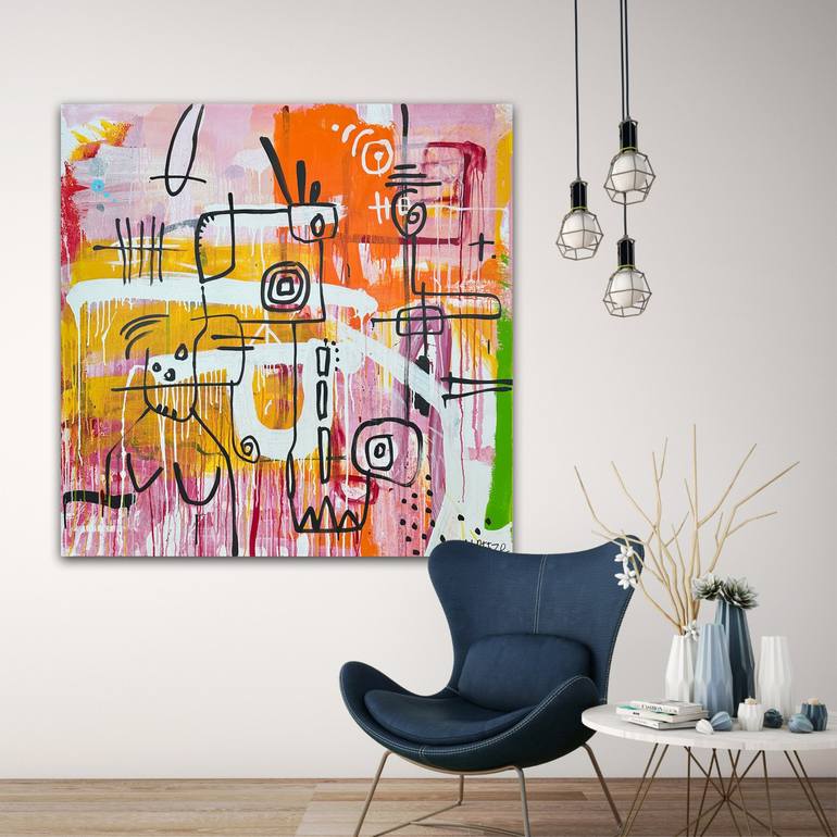 Original Abstract Painting by Martin Breeze