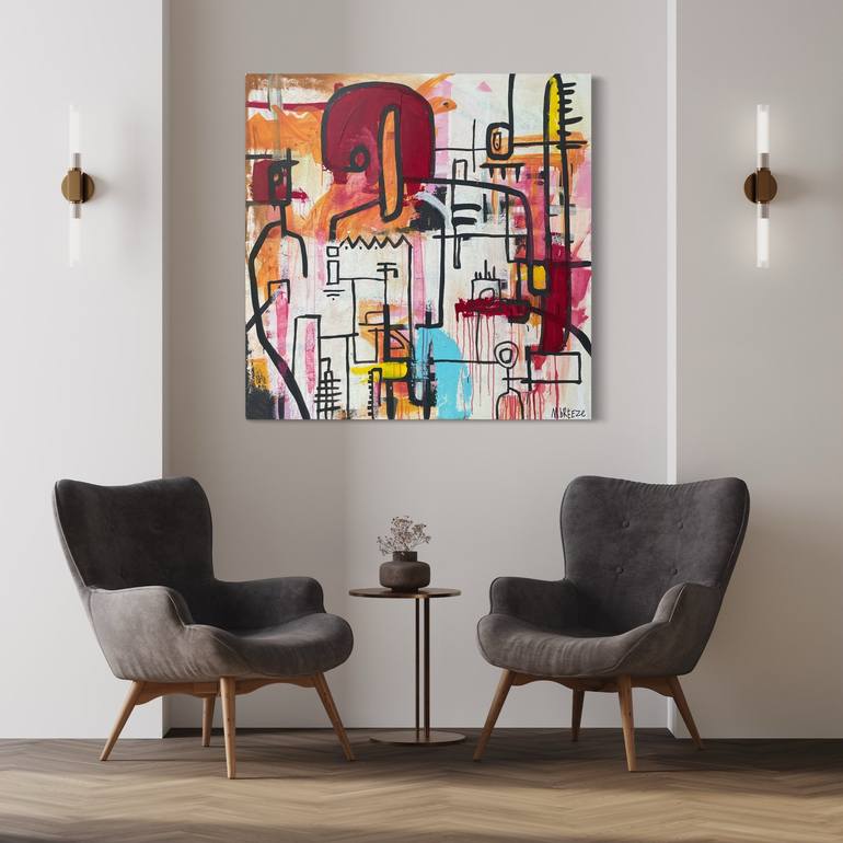 Original Abstract Painting by Martin Breeze