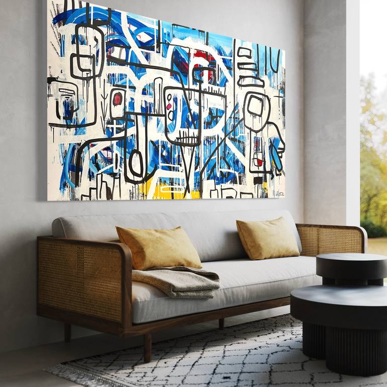 Original Abstract Painting by Martin Breeze