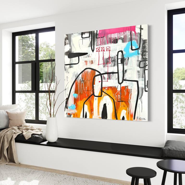 Original Abstract Painting by Martin Breeze