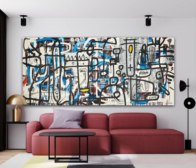 Original Abstract Painting by Martin Breeze