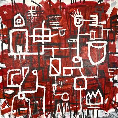 Original Dada Abstract Paintings by Martin Breeze