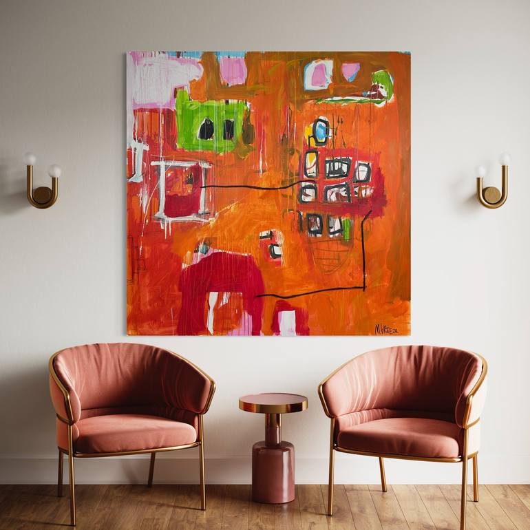 Original Abstract Painting by Martin Breeze