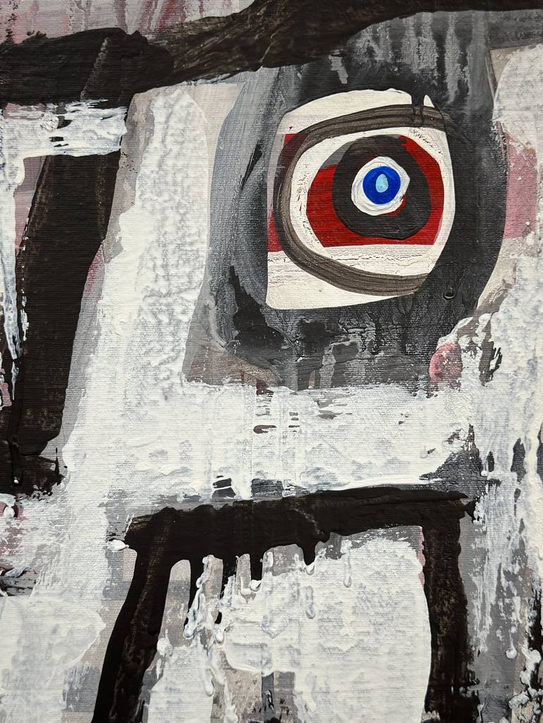 Original Dada Abstract Painting by Martin Breeze