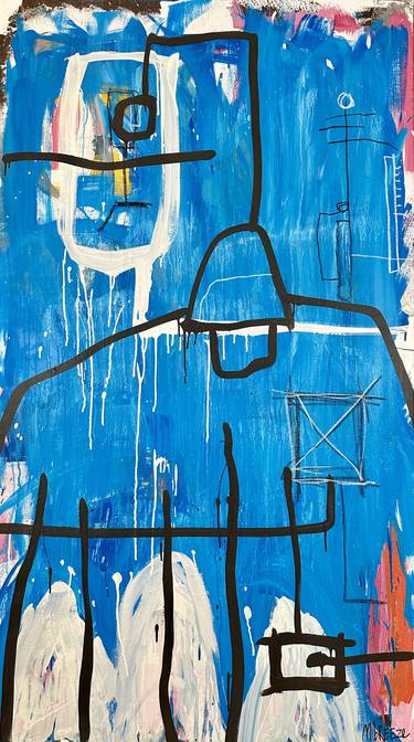 Original Dada Abstract Paintings by Martin Breeze