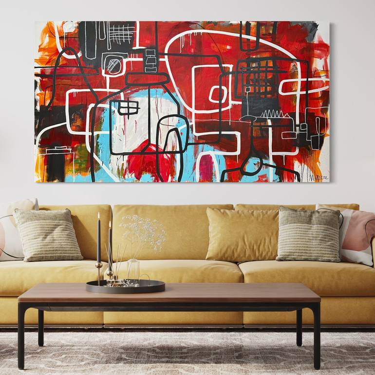 Original Abstract Painting by Martin Breeze