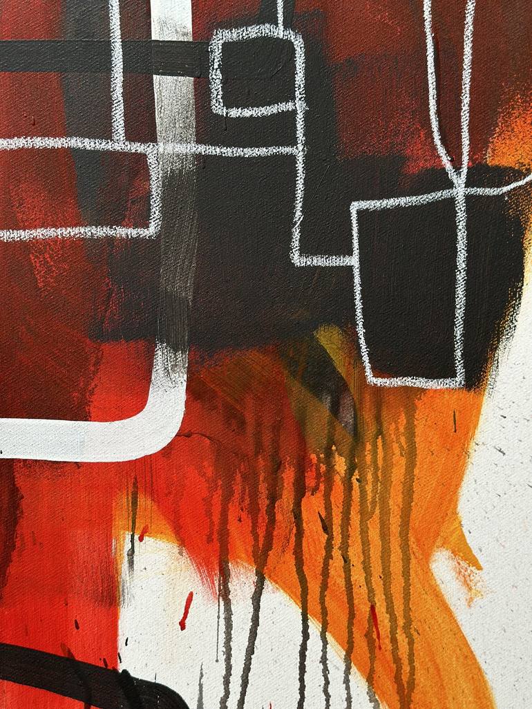 Original Dada Abstract Painting by Martin Breeze