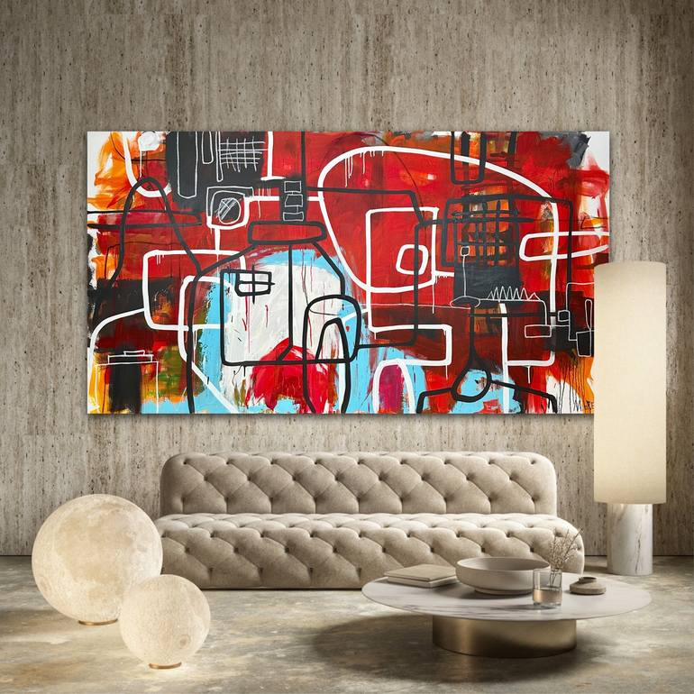 Original Abstract Painting by Martin Breeze