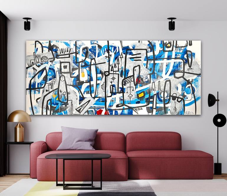 Original Contemporary Abstract Painting by Martin Breeze