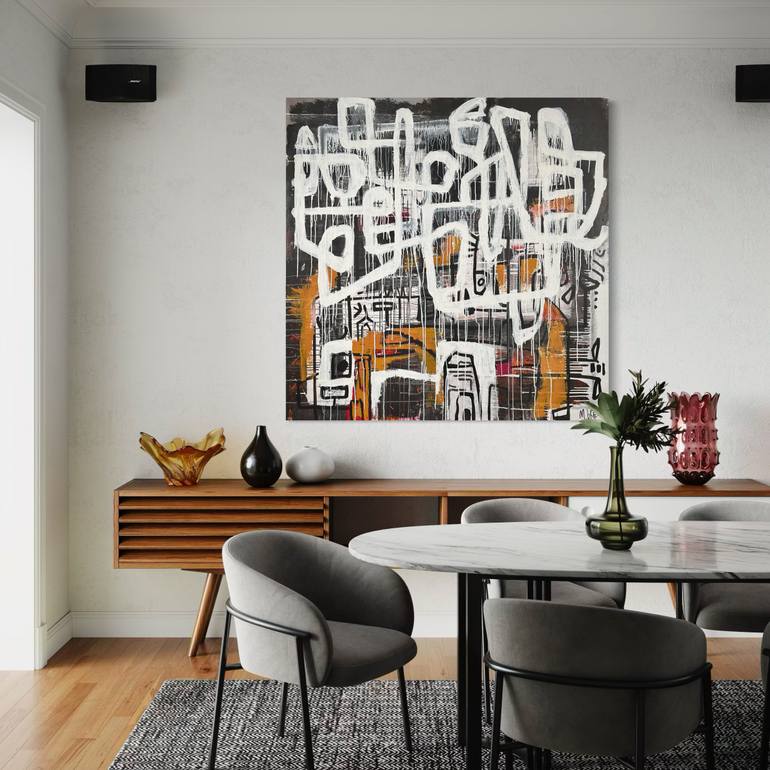 Original Abstract Expressionism Abstract Painting by Martin Breeze