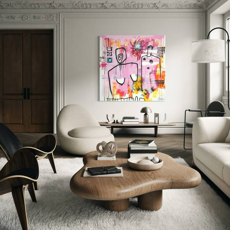 Original Abstract Expressionism Abstract Painting by Martin Breeze