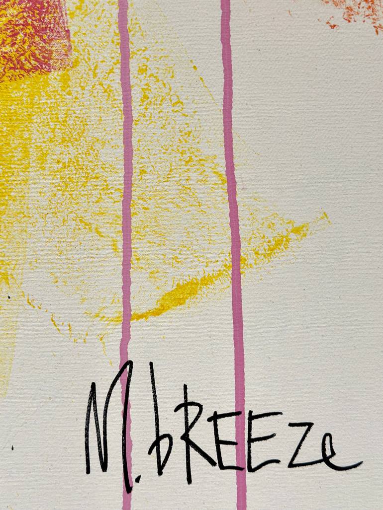 Original Abstract Expressionism Abstract Painting by Martin Breeze