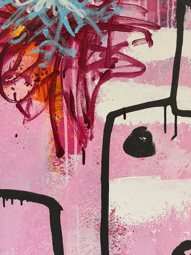 Original Abstract Expressionism Abstract Painting by Martin Breeze