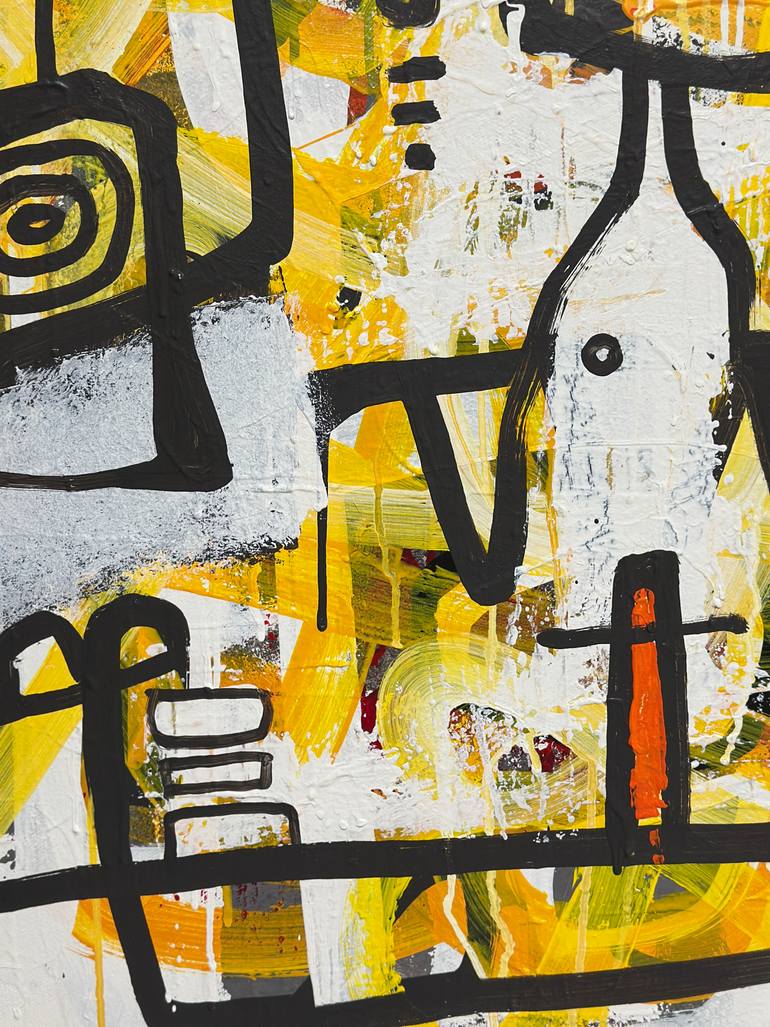 Original Abstract Expressionism Abstract Painting by Martin Breeze